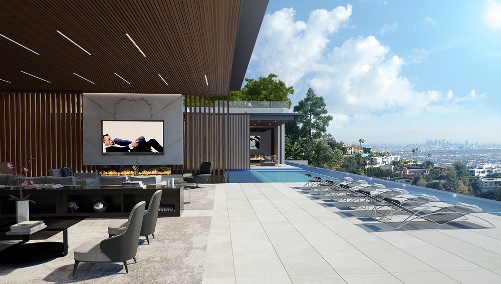 La espectacular mansión "Billionaire’s Row" rodeada de agua en Beverly Hills puede ser tuya por $100 millones