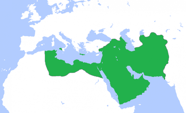 Mapa del Califato Abasí