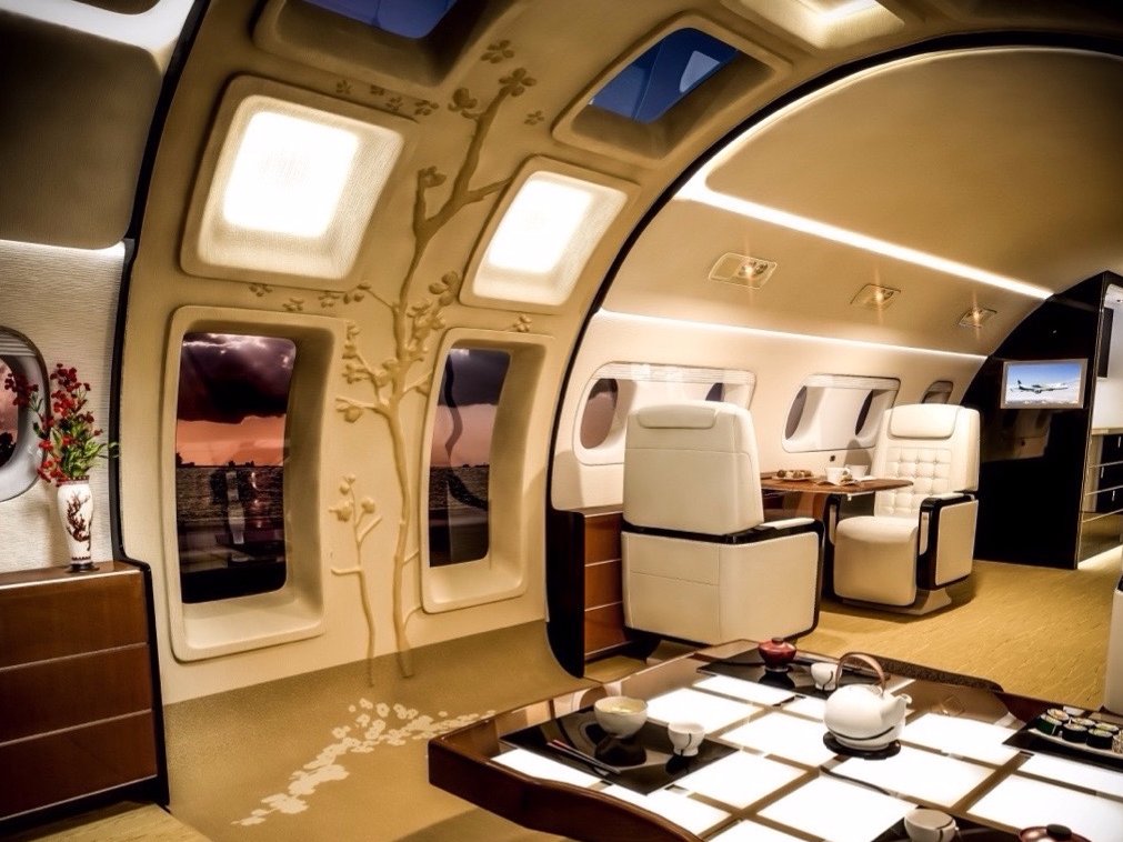 Embraer presenta un revolucionario diseño interior para sus jets privados nunca antes visto