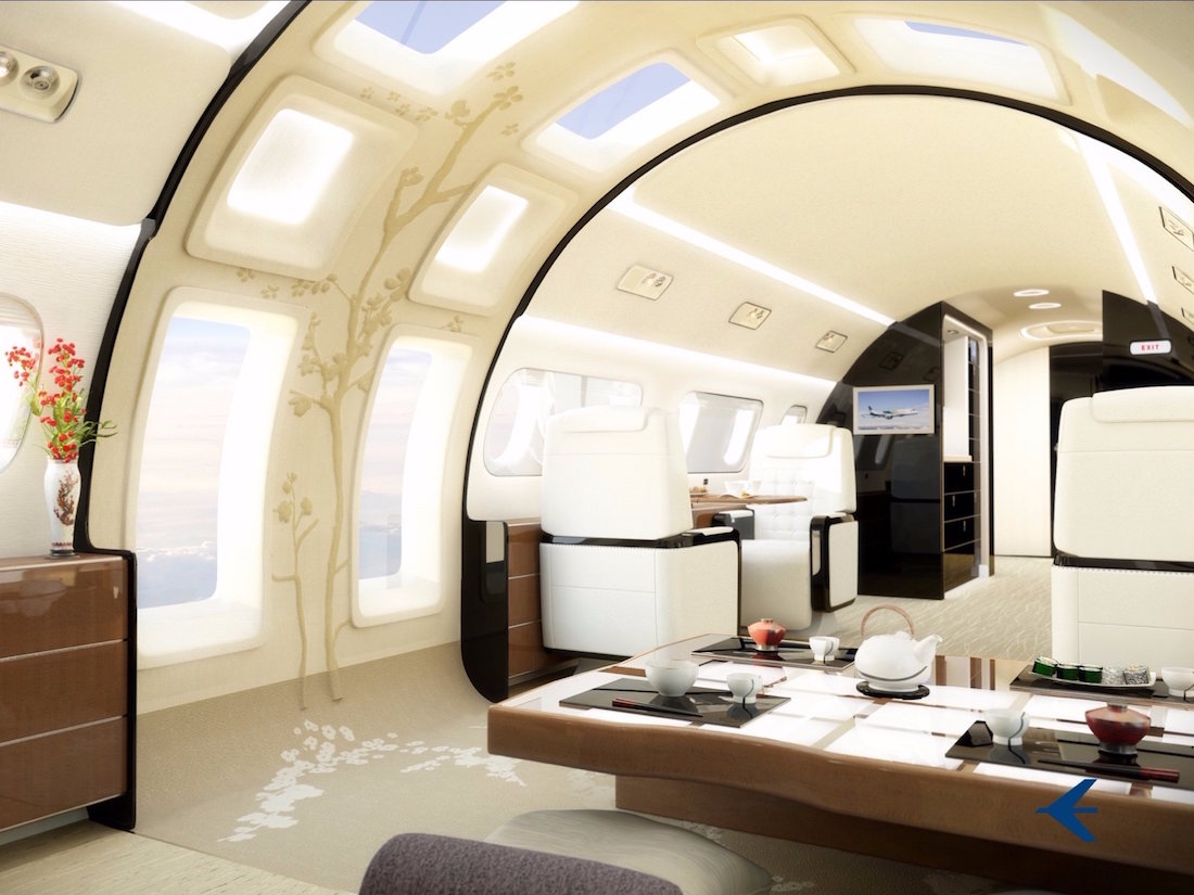 Embraer presenta un revolucionario diseño interior para sus jets privados nunca antes visto