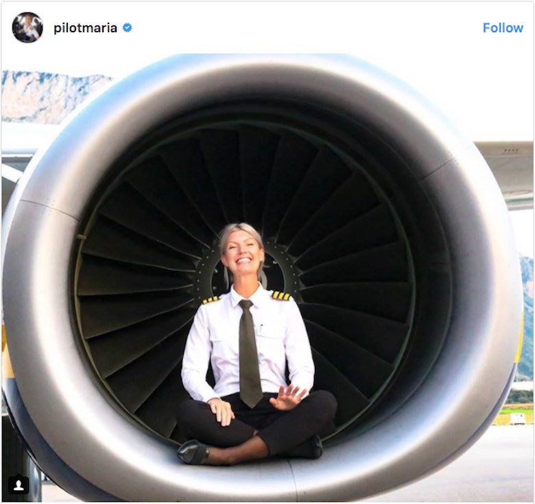 Ella es la piloto de avión más hermosa y sexy del mundo que se ha convertido en una celebridad en Instagram