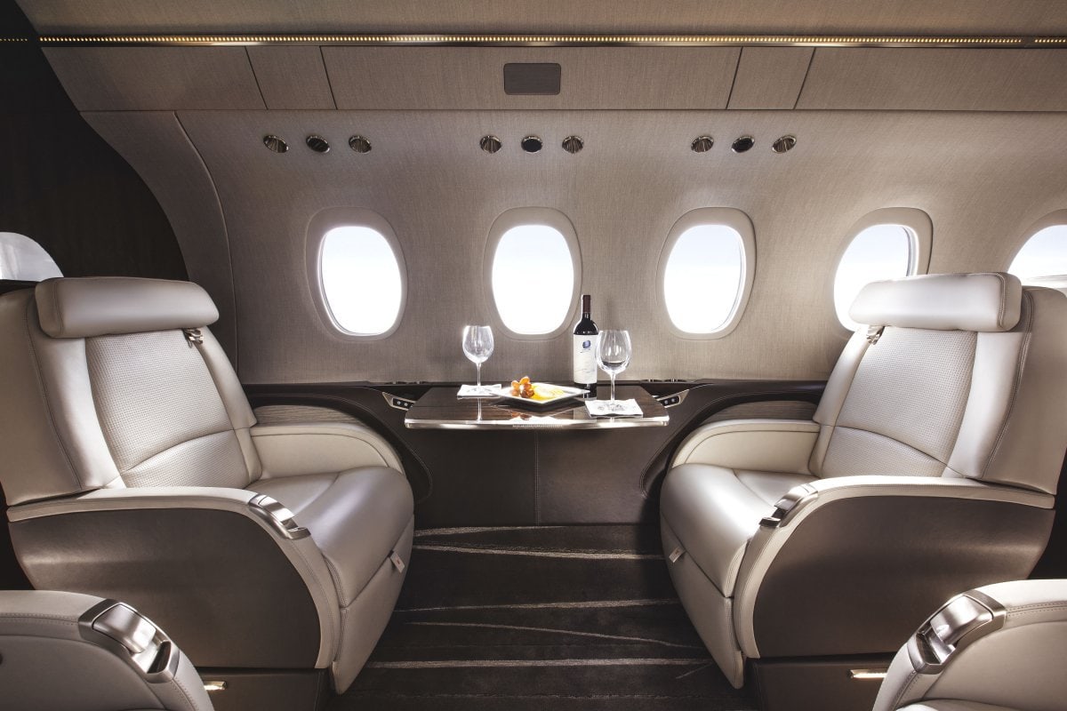 Haz un tour por el interior de estos increíbles cinco jets privados que te harán soñar