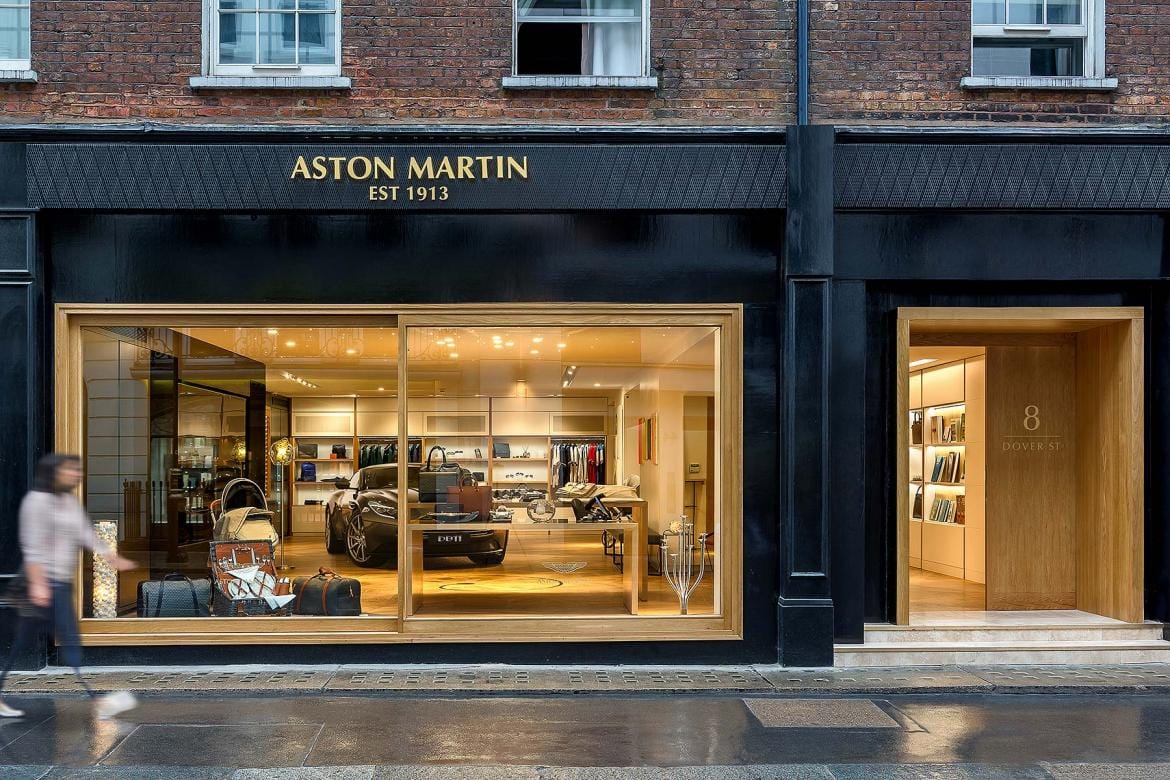 Aston Martin abre su primer “centro de experiencia global” en Nº 8 Dover Street, Londres