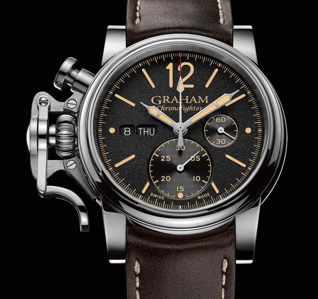 Este increíble reloj "Graham Chronofighter Vintage" está listo para la acción