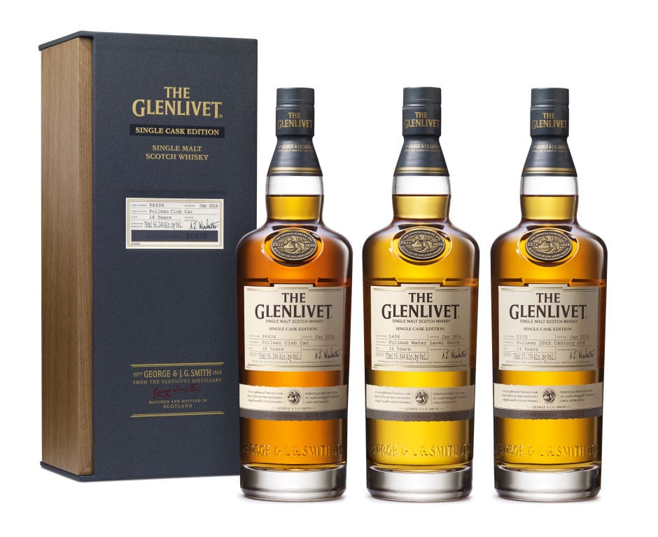 The Glenlivet Single Cask Edition Pullman Train Collection