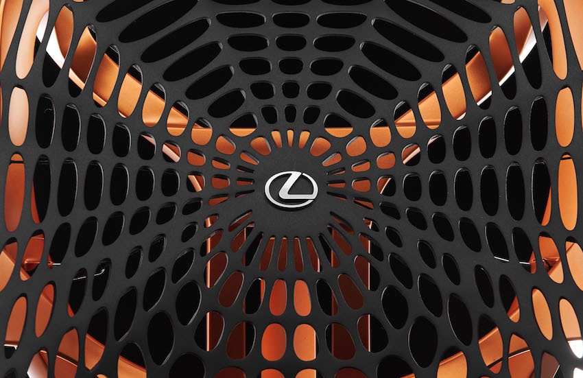 Este concepto de asiento cinético por Lexus parece haber venido del futuro