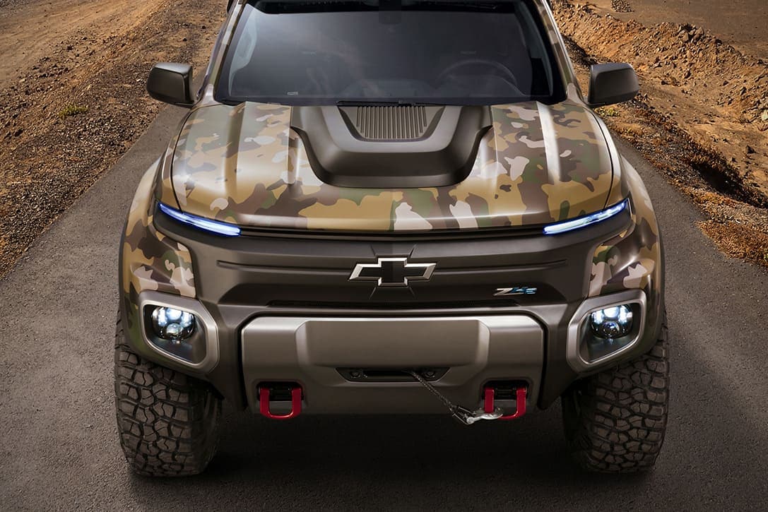 El monstruo Chevrolet Colorado ZH2 ha sido elaborado para el Ejército de Estados Unidos con una batería que no necesita carga