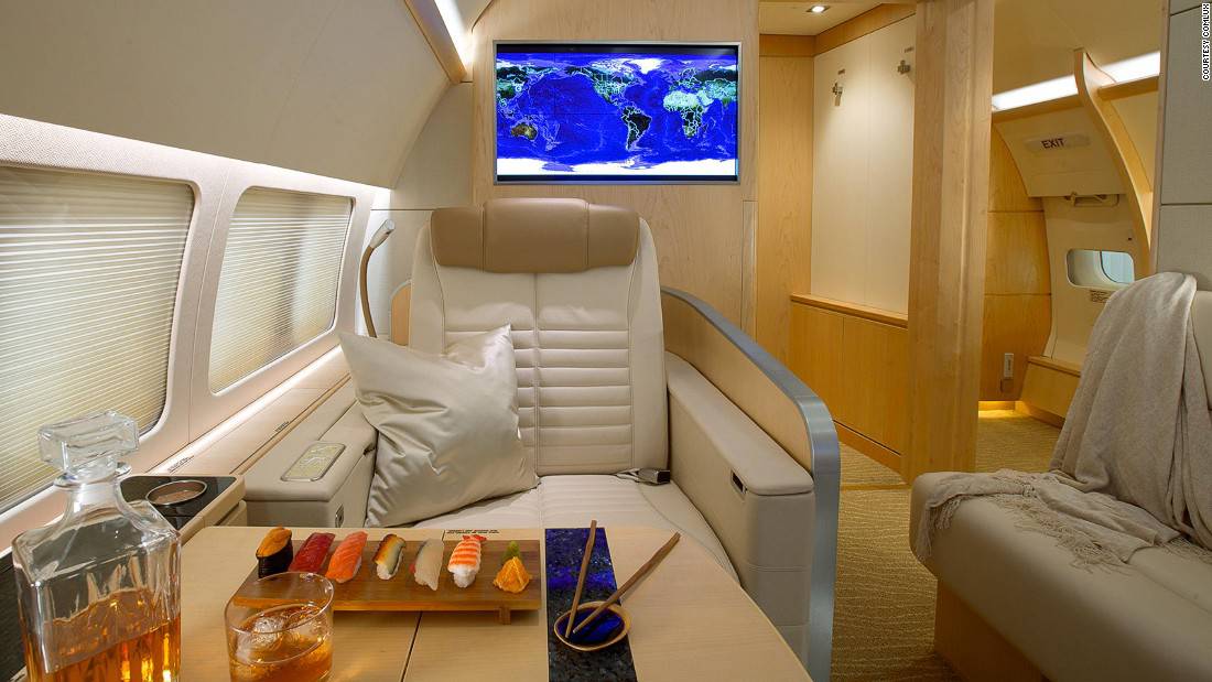 Aviones VIP de lujo: Así viajan los mega ricos en sus impresionantes jets privados