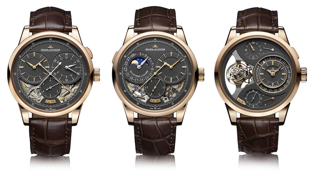 Jaeger-LeCoultre presenta tres nuevos relojes Duomètre Chronograph con esferas grises de magnetita