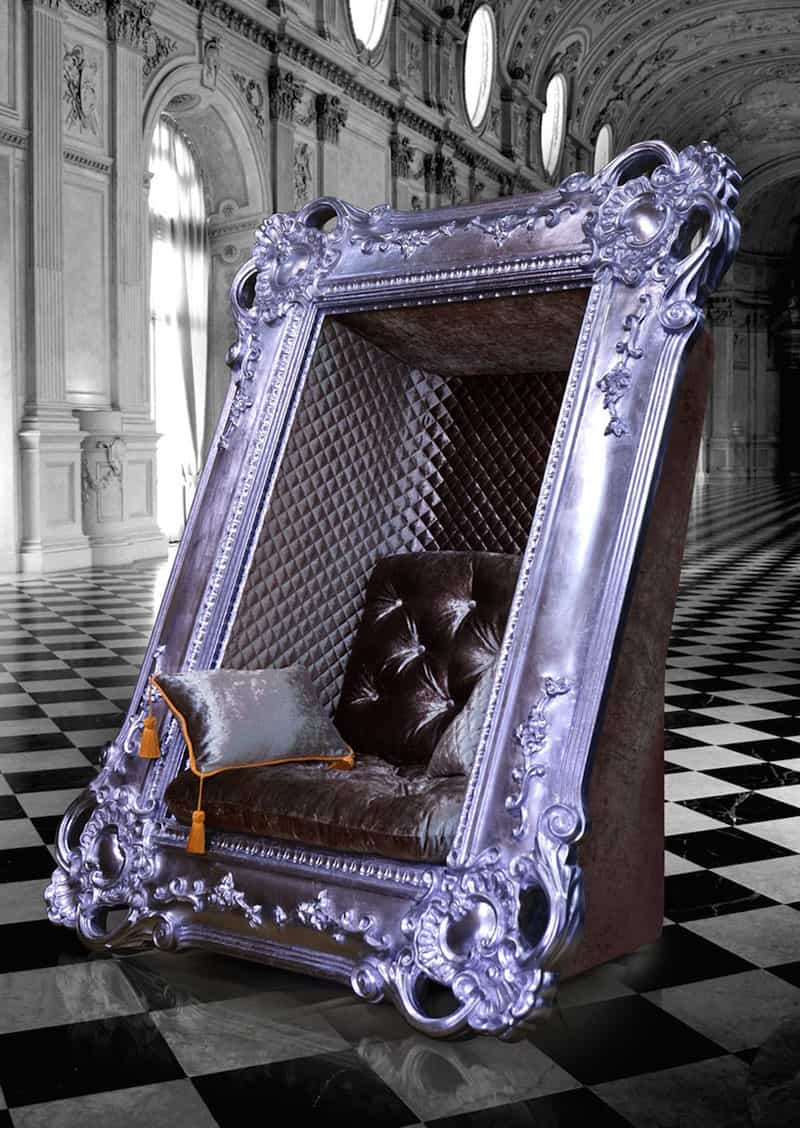 Este majestuoso sofa de Slokoski te hará sentir que en todo momento posas para un retrato