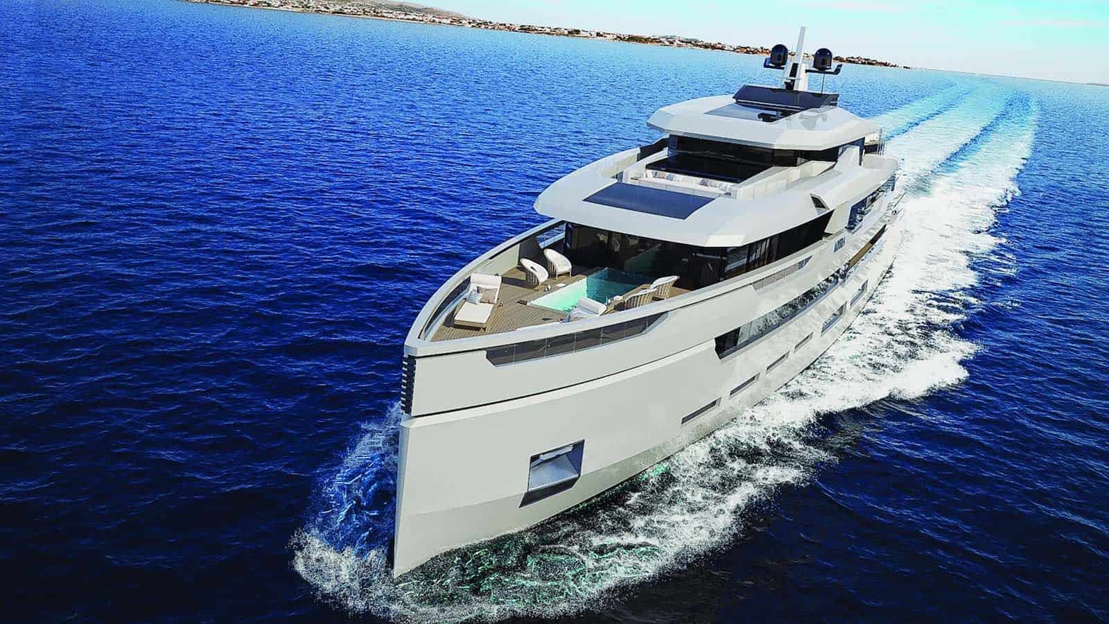 Hot Lab presenta concepto “Aouda” de 63 metros para el astillero turco Sarp Yachts