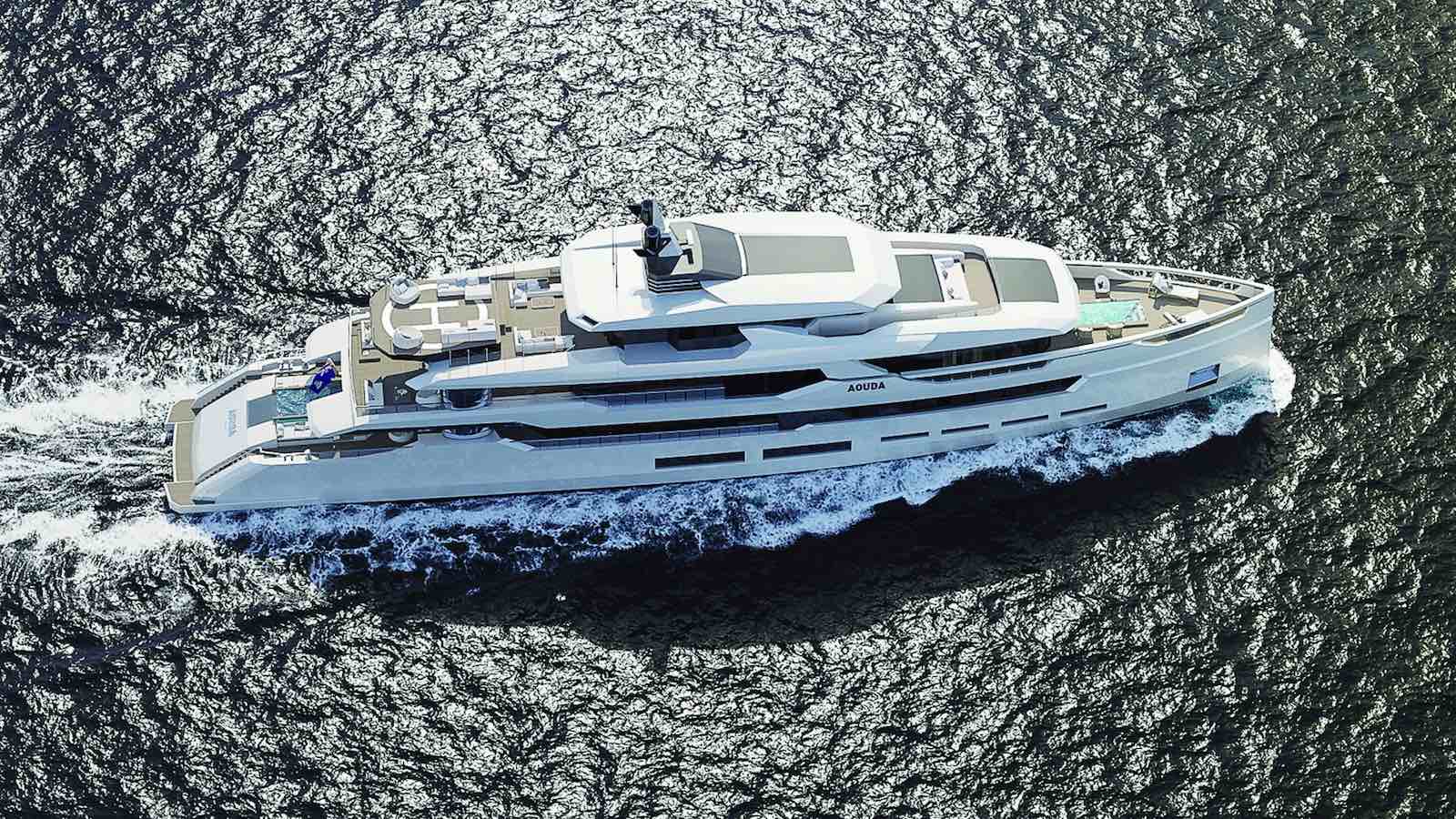 Hot Lab presenta concepto “Aouda” de 63 metros para el astillero turco Sarp Yachts