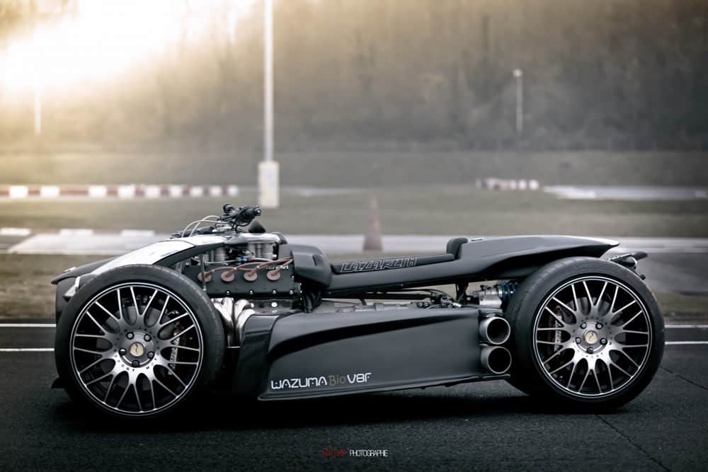 Wazuma V8F Matte Edition: Un bestial Batimóvil con motor Ferrari y transmisión BMW que te dejará sin palabras