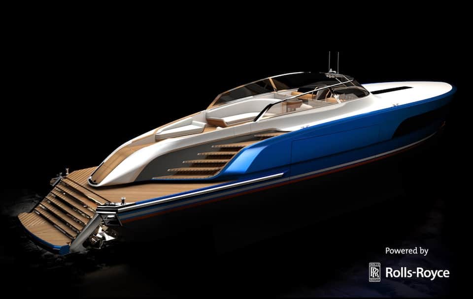 Rolls-Royce colabora en el diseño del mega espectacular superyate Aeroboat S6