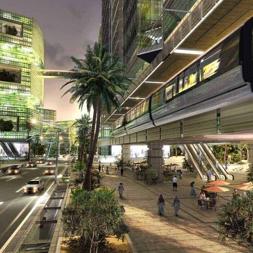 Así se verá la ciudad de $10 mil millones que Arabia Saudita está construyendo sobre el desierto