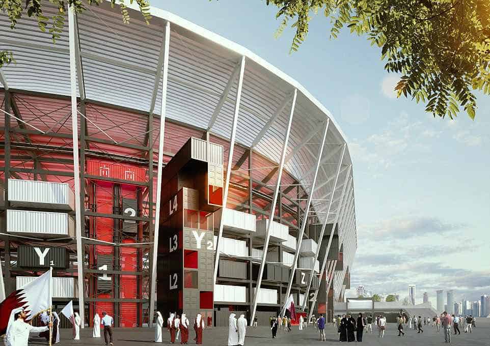 Impresionantes imágenes revelan el diseño del estadio Ras Abu Aboud para el Mundial de Qatar 2022
