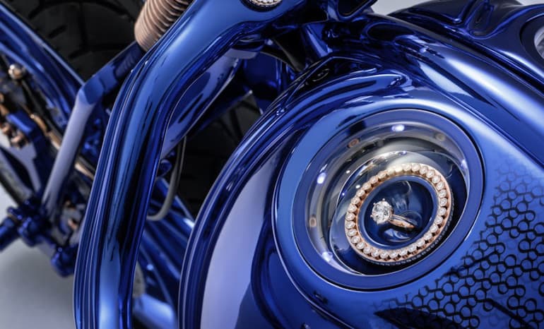 Harley-Davidson + "Bucherer Blue Edition" de $1,79 MILLONES: Té presentamos la motocicleta más cara jamás creada