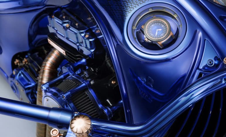 Harley-Davidson + "Bucherer Blue Edition" de $1,79 MILLONES: Té presentamos la motocicleta más cara jamás creada