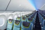 Boeing Company hace alarde del interior de la próxima cabina con techos LED y pantallas curvadas