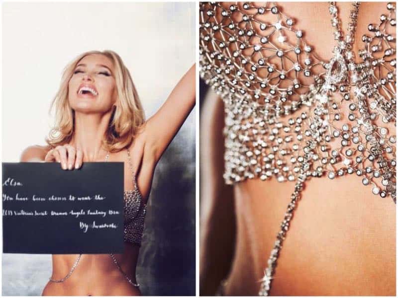 El sujetador de diamantes Swarovski de un millón de dólares que se presentó  en el desfile de Victorias Secret