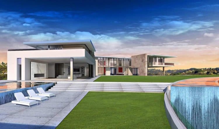 Haga un mega Tour Virtual por esta espectacular mega mansión "A mitad de construcción" y de $500 MILLONES en Bel Air, California