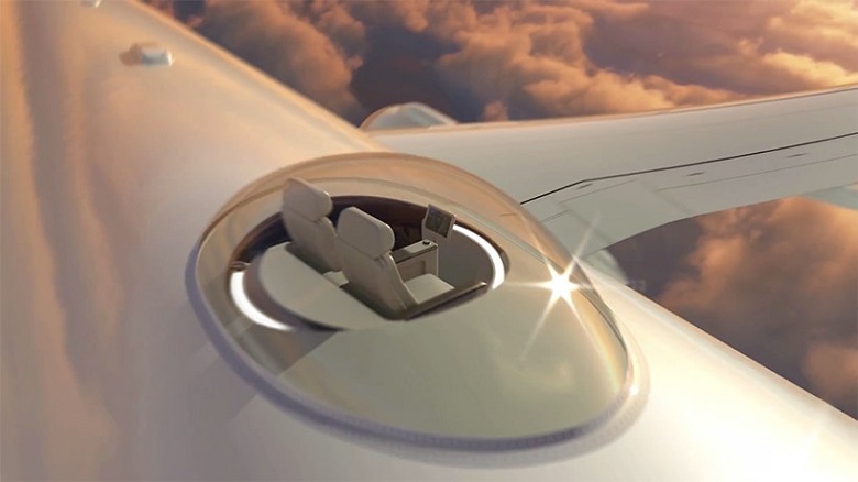 SkyDeck: Mega deslumbrante nueva patente ofrece increíbles “Vistas Panorámicas” desde asientos encima del avión