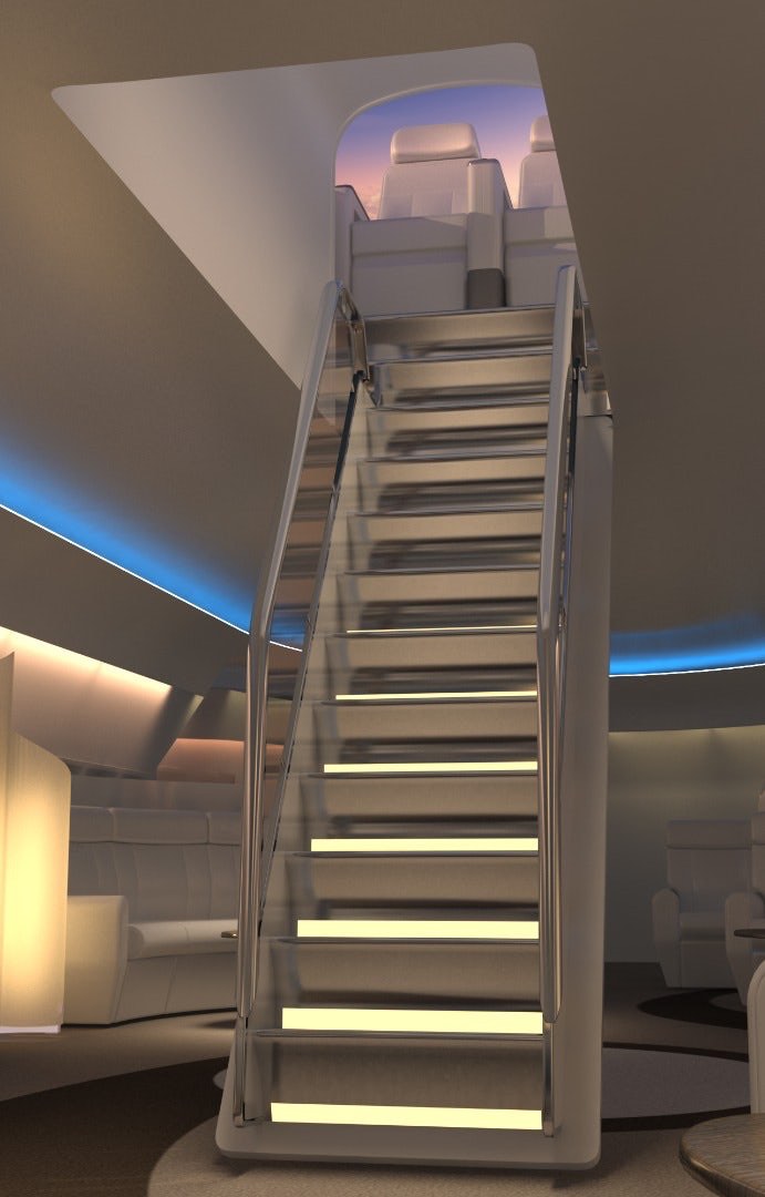 SkyDeck: Mega deslumbrante nueva patente ofrece increíbles “Vistas Panorámicas” desde asientos encima del avión
