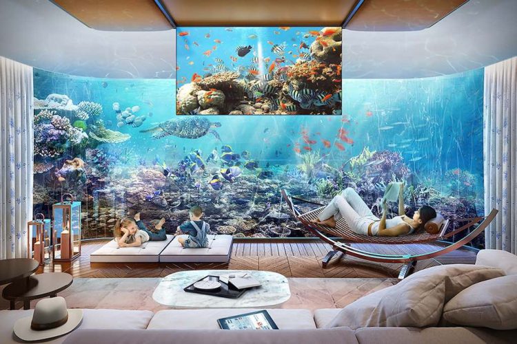 Floating Seahorse "Signature Edition": Fotos de la villa flotantes más lujosa en el archipiélago artificial 'The World' en Dubái