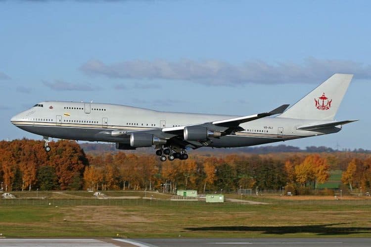 Boeing 747-430 del sultán de Brunéi