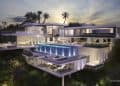 Ameen Ayoub Design Studio creó dos ultra modernos diseños de dos lujosas mansiones para el futuro dueño de este exclusivo terreno en 2251 Sunset Plaza, Los Ángeles