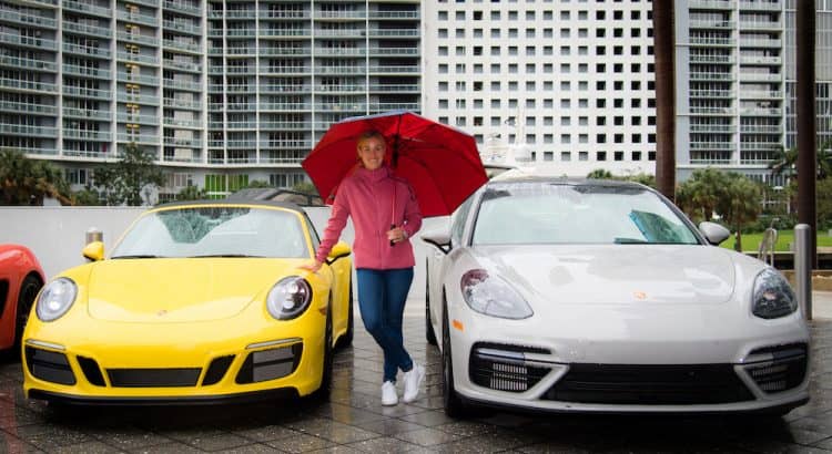 Angelique Kerber, la embajadora de Porsche habló antes de participar en el Miami Open de tenis