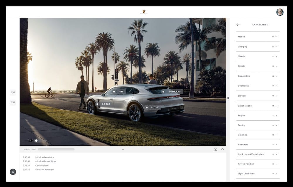 Porsche lanza competencia mundial para desarrolladores con datos del Mission E Cross Turismo