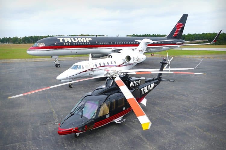 Avión privado de Donald Trump