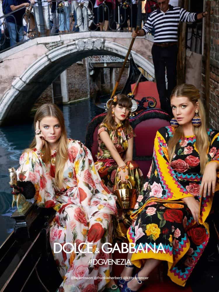 Dolce & Gabbana exhibe su glamorosa colección primavera/verano 2019 en la encantadora Venecia captada por los hermanos Morelli
