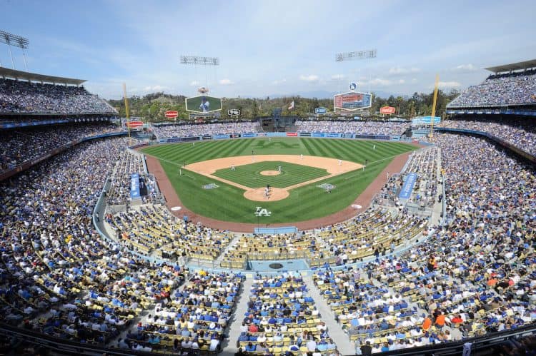 Estadio de los Dodgers en Los Ángeles