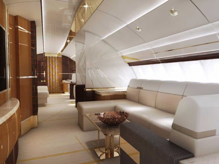 Boeing 747-8 VIP fue personalizado por Greenpoint Technologies