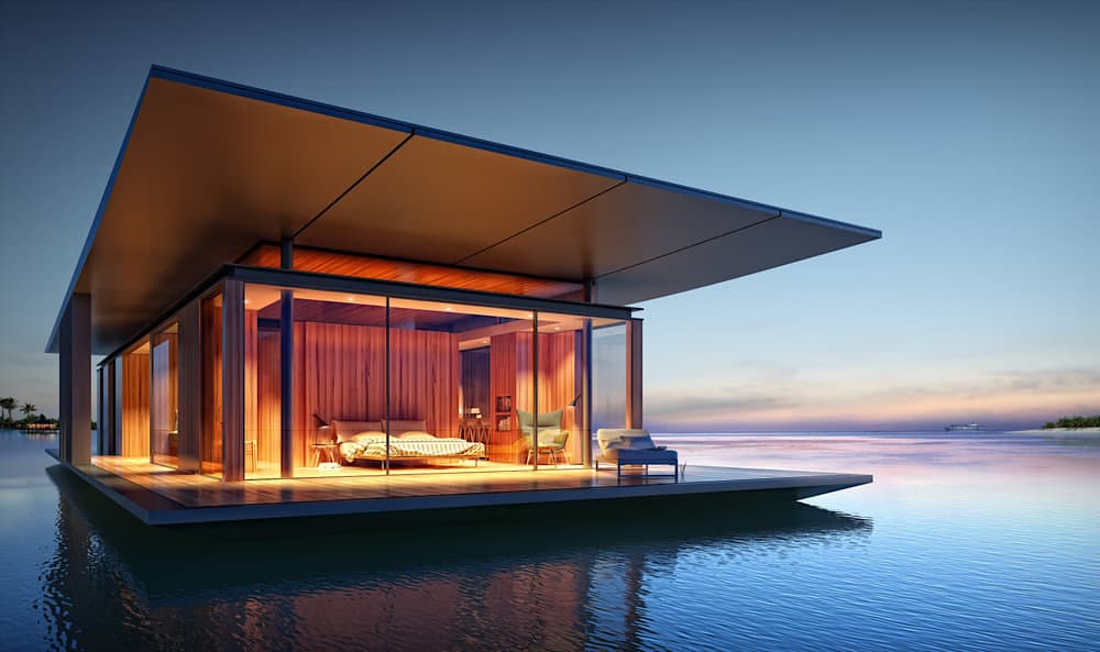 Mega espectacular casa flotante con increíbles vistas panorámicas al mar diseñada por Myitr Malcew