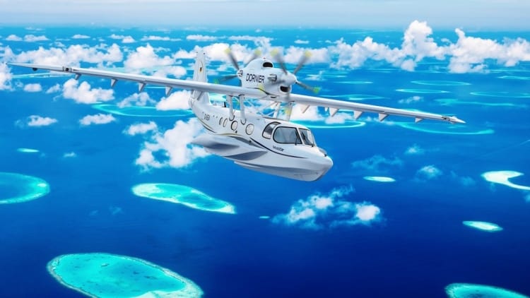 Dornier Seawings resucita el avión anfibio Seastar que se desplaza por el aire y el agua con la misma facilidad