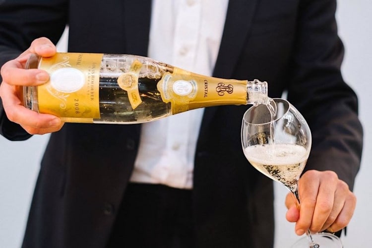 Botella de champán Louis Roederer Cristal