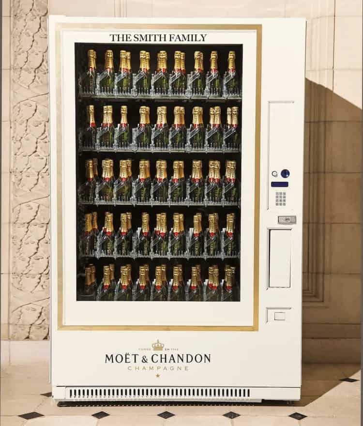 Máquina expendedora Moët & Chandon
