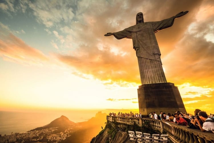Cerro Corcovado en Río de Janeiro, Brasil