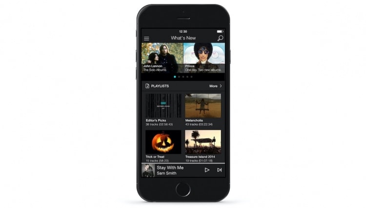 TIDAL iOS iPhone HomeScreen