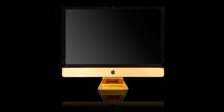 Computadora iMac chapado en oro 24k por Goldgenie