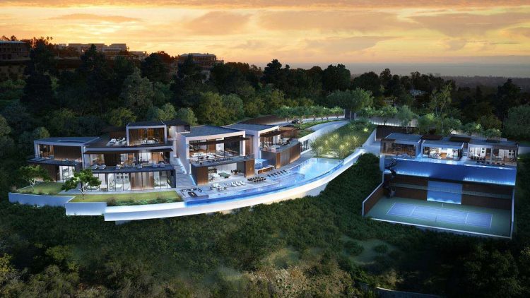 Esta moderna mega mansión de 25.000 pies cuadrados en Los Ángeles, California está a la venta por $27,7 millones