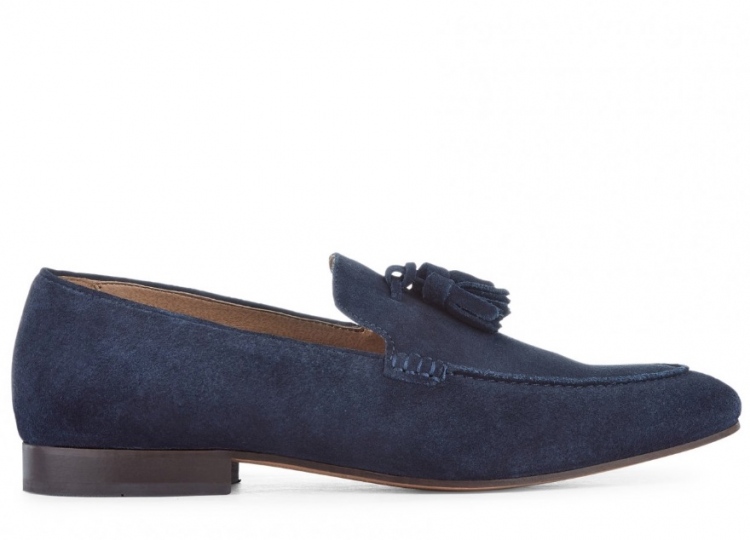 H by Hudson Bolton Navy Suede