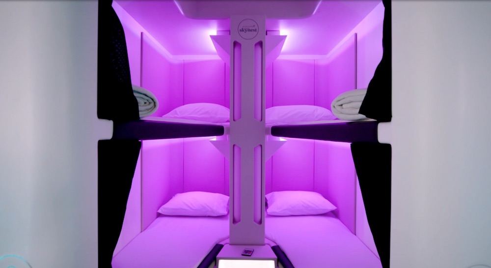Air New Zealand presenta las cápsulas para dormir con camas planas en su clase económica