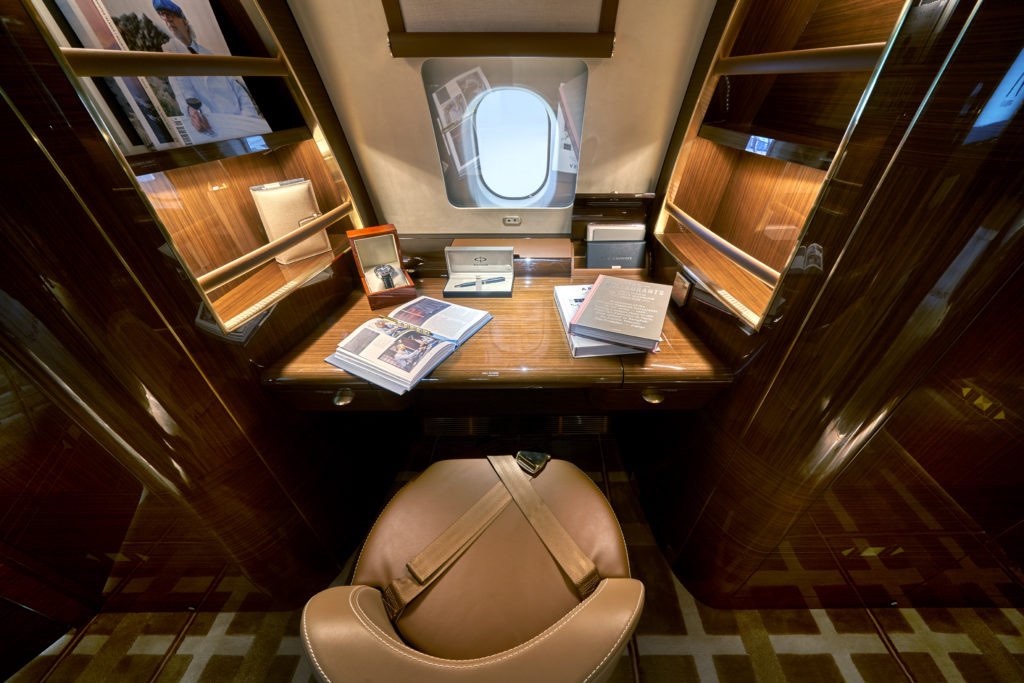 Este jet privado de $110 millones parece más a un opulento penthouse que a un avión