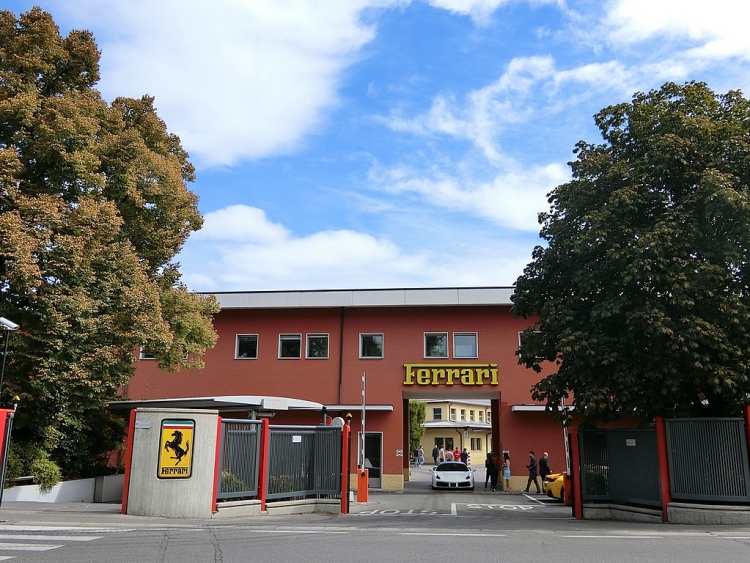 La fábrica de Ferrari en Maranello.