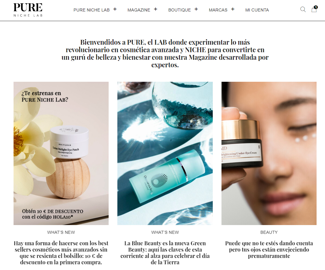 Nace PURE NICHE LAB, la nueva web de cosmética nicho con marcas curadas por auténticos expertos