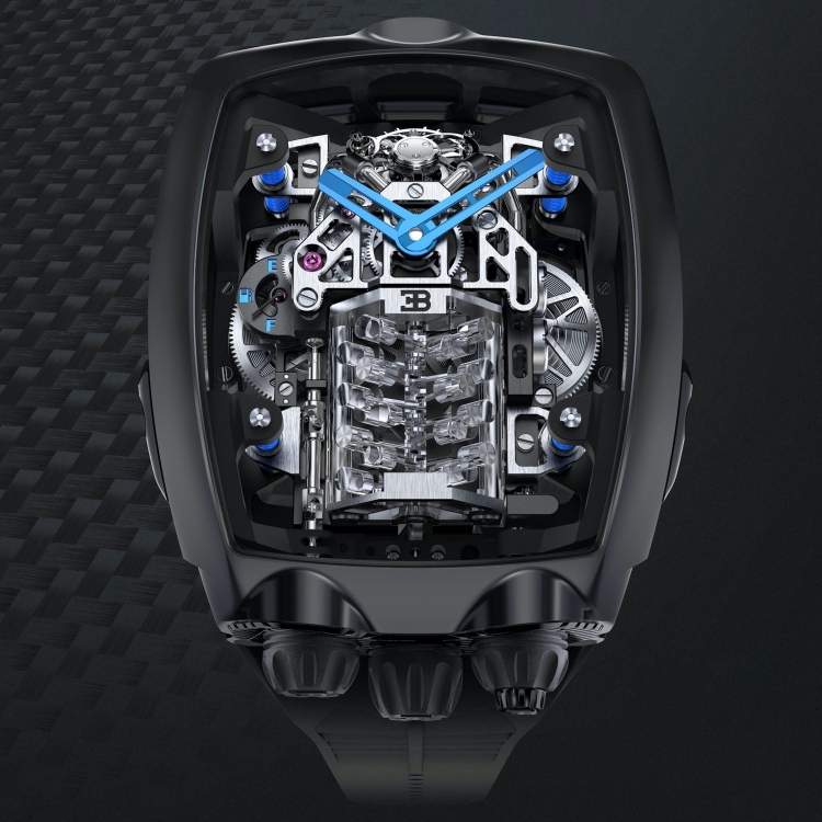 El nuevo reloj Jacob & Co. Bugatti Chiron.